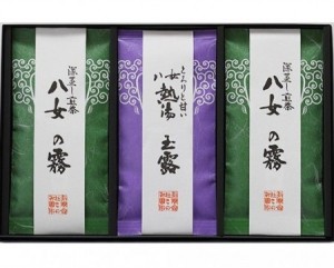 八女熱湯玉露煎茶3本詰合せ箱(各85g×3本)